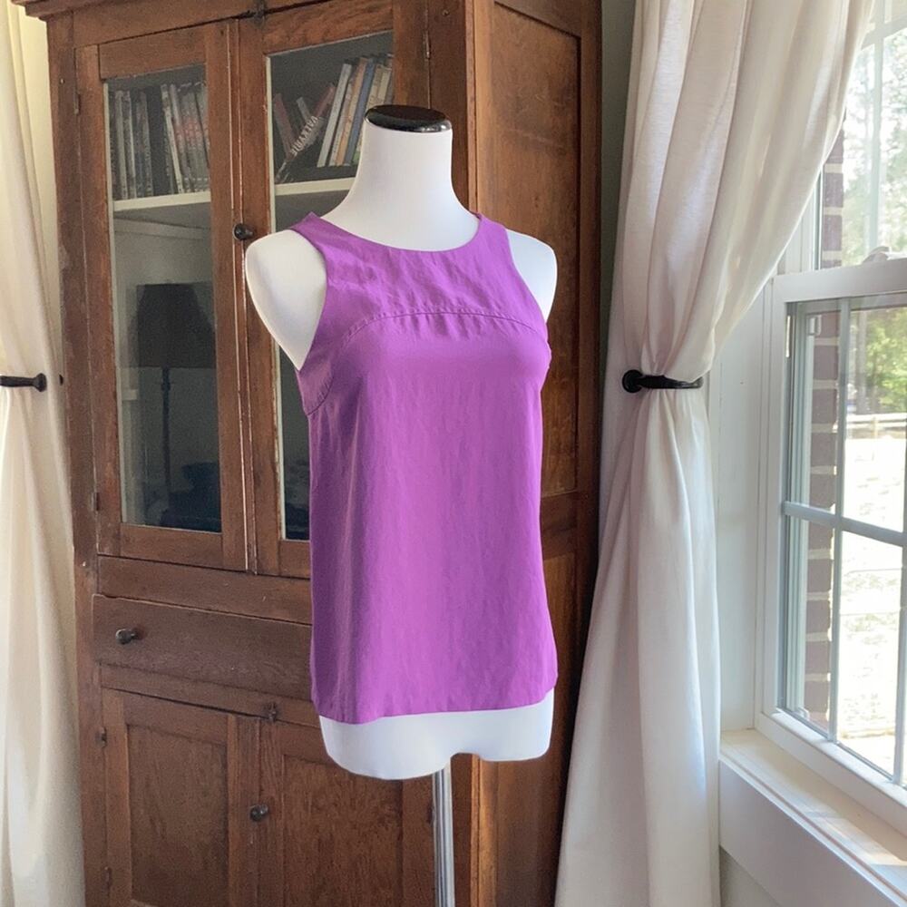Banana Republic Purple Sleeveless Top, Size XXS